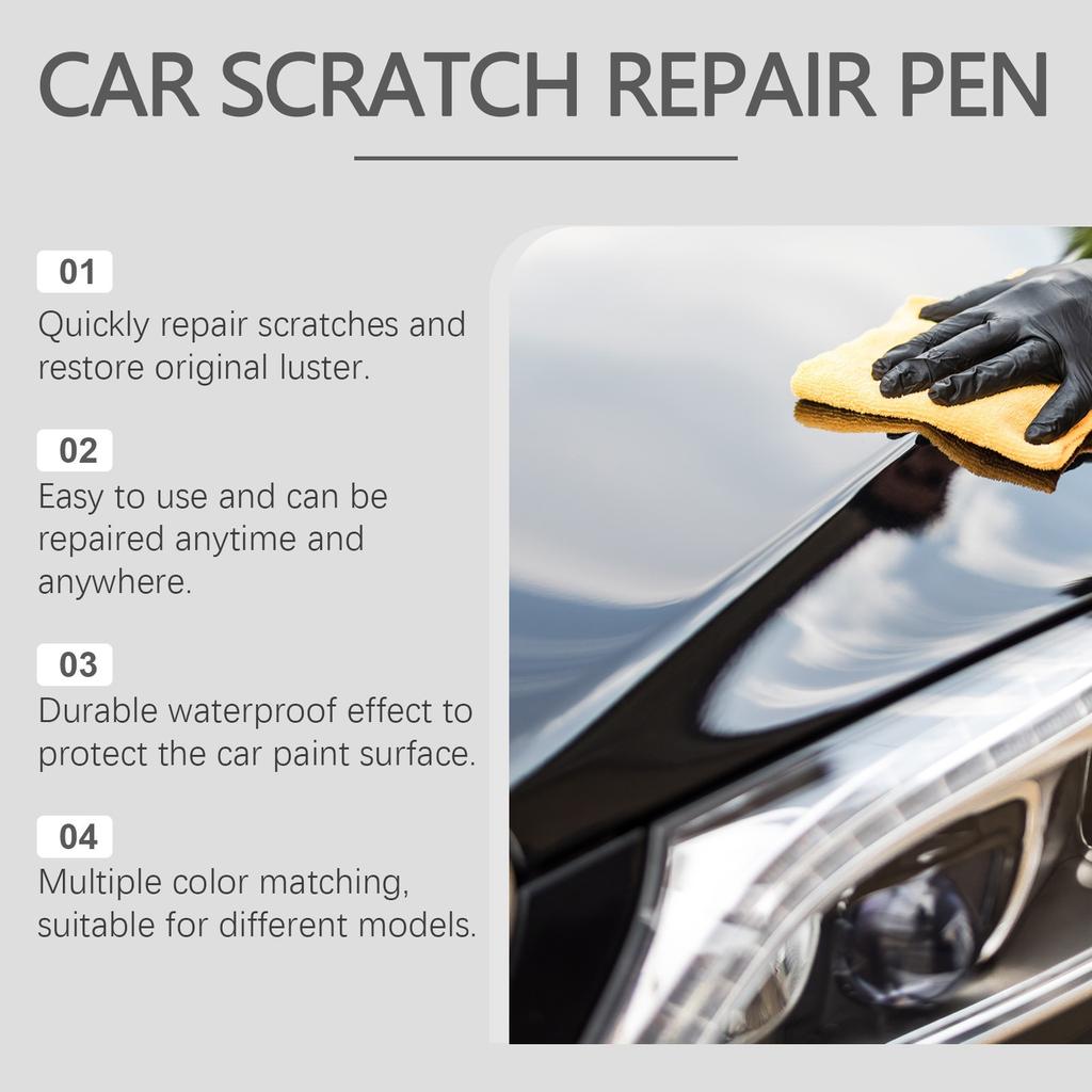 Opravné pero na auto, opravné pero na auto, opravné pero na auto dva v jednom pro odstranění škrábanců, rychle a snadno vyřeší drobné škrábance na autolaku, 15ML