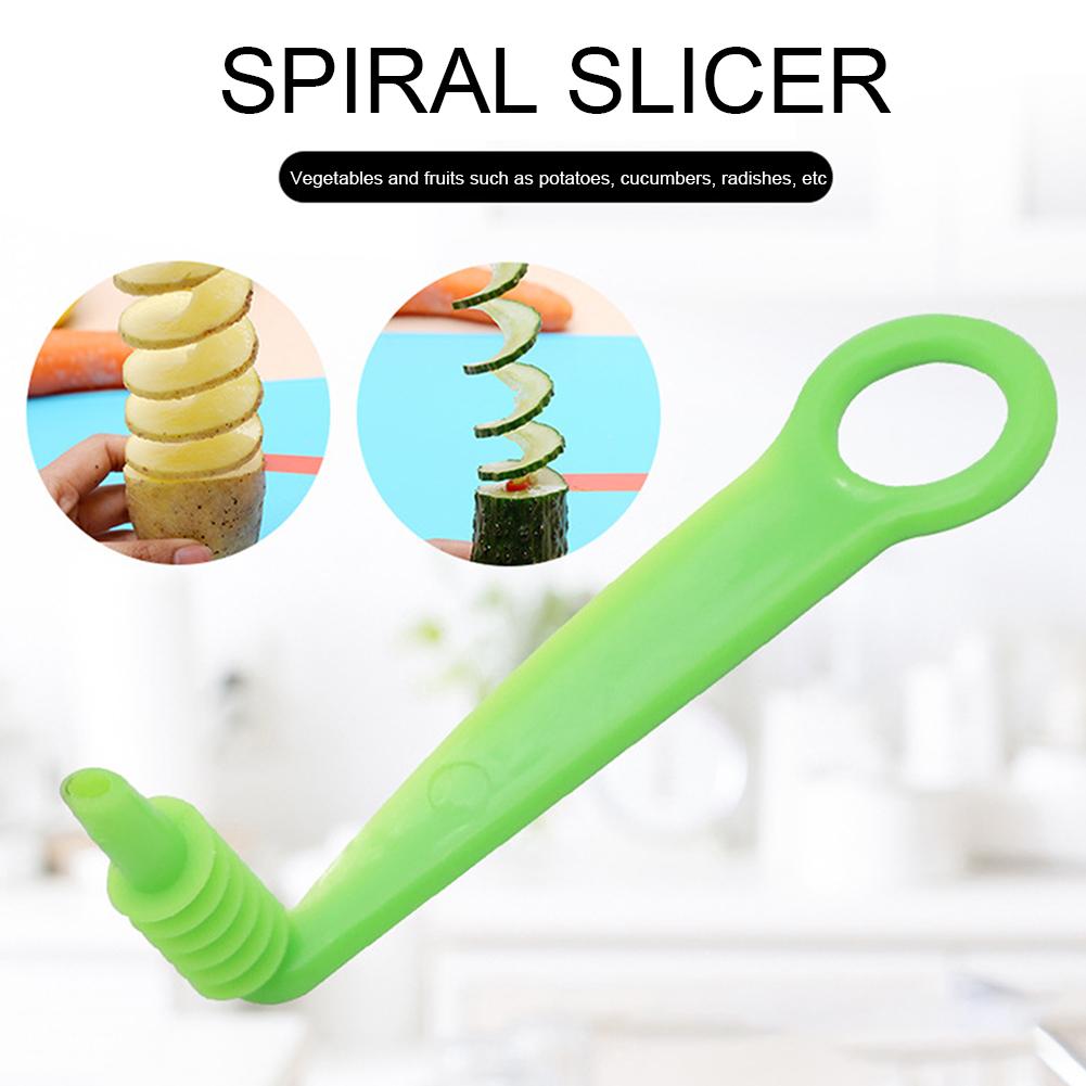 1/2/3pc Spiral Vegetables Slicer,Multifunctional Manual Slicers for Cucumber,Vegetable Spiral Knife Kitchen Gadgets Random Color