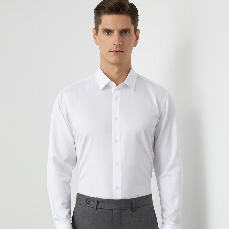 Men s 80S Cotton Non-Iron Long Sleeve Business Shirt 43