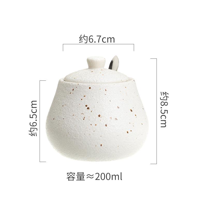 Ceramic Seasoning Jar Set Spice Jar Seasoning Bottle Salt Shaker Spice Container Seasonings Box Kitchen Organizer Storage Jar