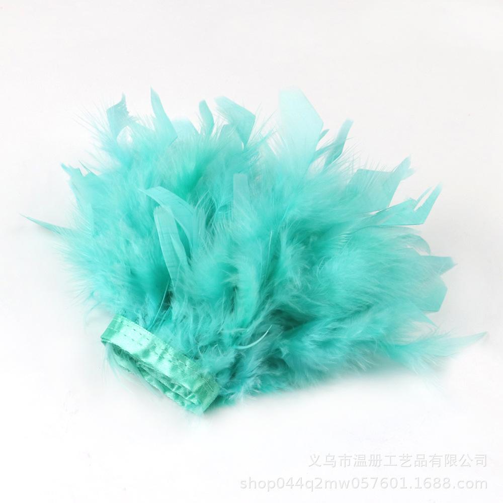 Feather Turkey Feather Lace Car Doll Decorative Fire Piece Cloth Edge Feather Handmade Dress Skirt Material
