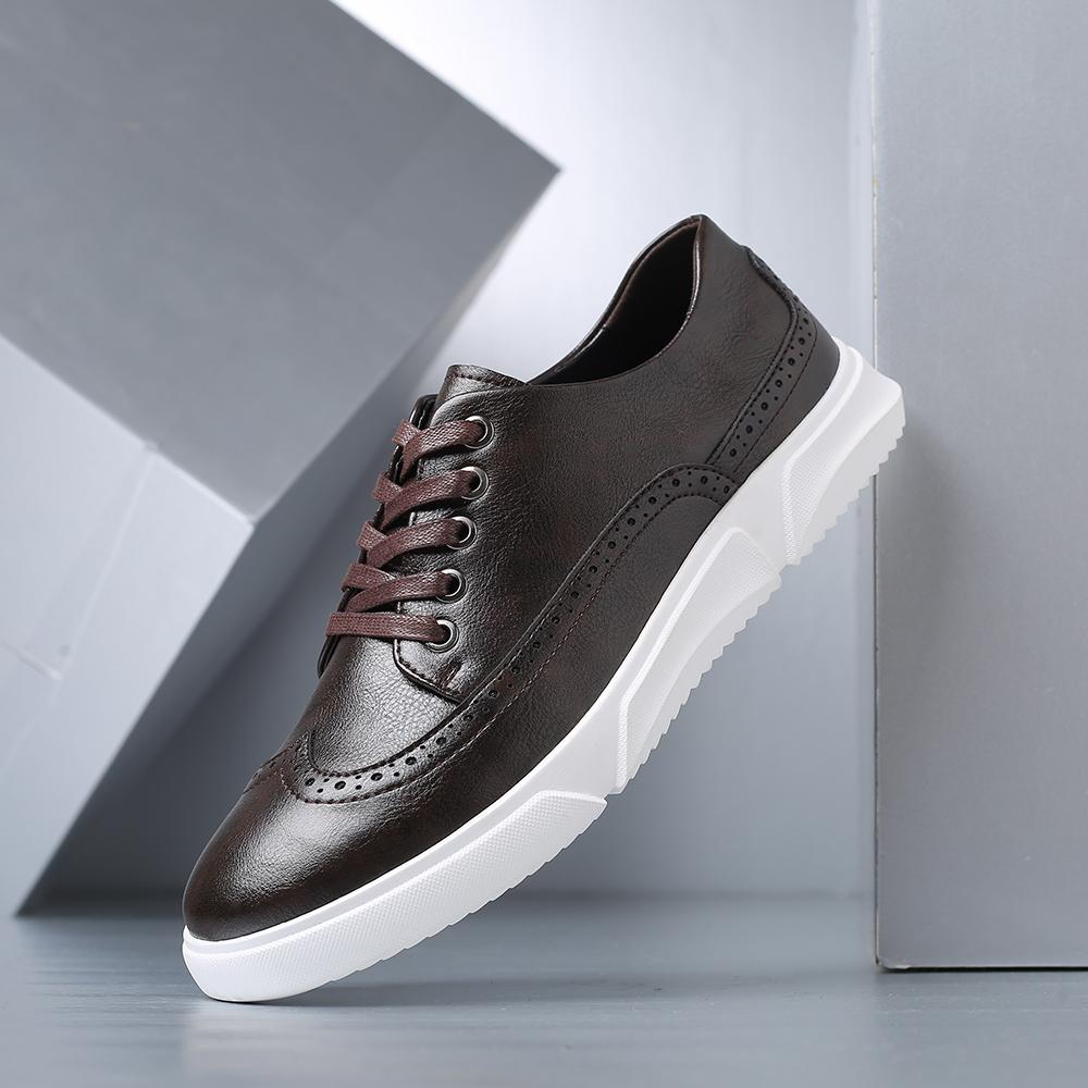 All-match Leather Casual Shoes Business Formal Office Shoes Elegantes Mens Casual Leather Shoes Leisure Walk Man Oxford Footwear