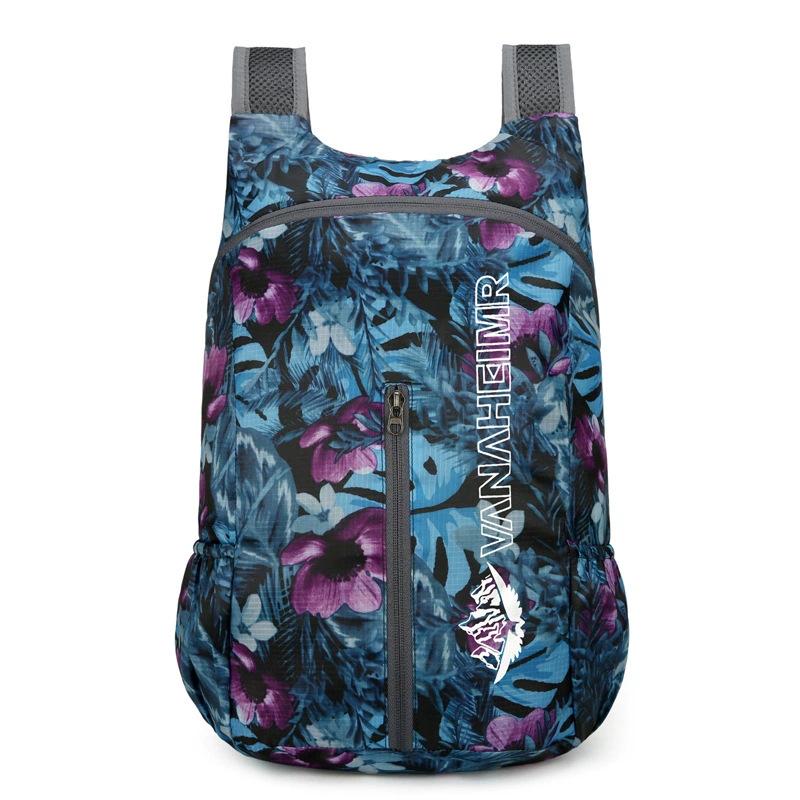 2025 Floral Pattern Lightweight Outdoor Folding Backpack for Travel