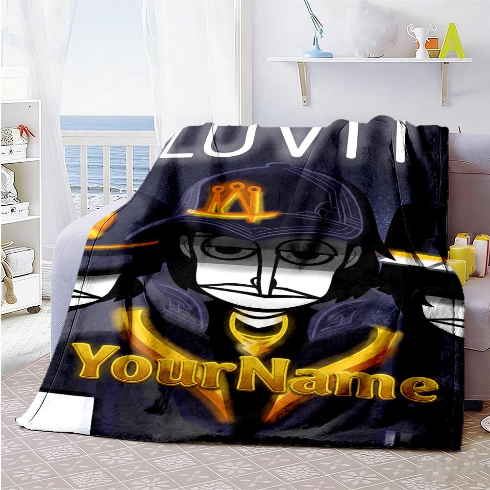 Incredibox Customize Your Name Blanket Lightweight Customizable Blanket Ultra-Soft Suitable for Livingroom Picnics Seaside Bed All-Season Use