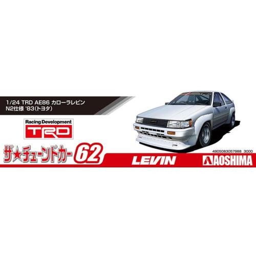 Aoshima Bunka Kyozai (AOSHIMA) 1/24 The Tuned Car Series No. 62 Toyota TRD AE86 Corolla Levin N2 Specification 1983 Plastic Model