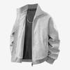 Men's Retro PU Leather Jacket with Stand Collar - Trendy, Versatile, Loose Fit for Spring and Autumn with Plus Velvet Casual Design.
