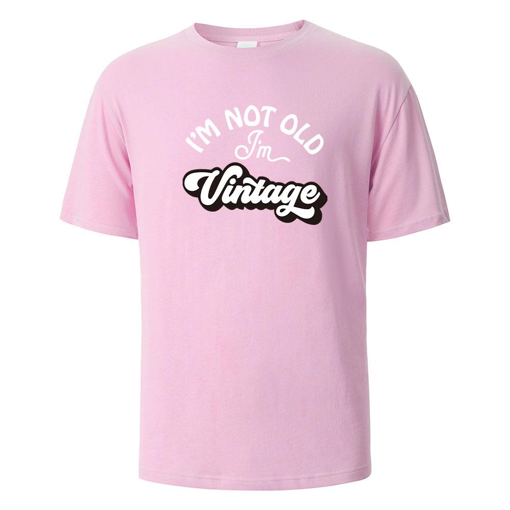 

Футболка с принтом «Я не старый», летние футболки для мужчин и женщин, 100% хлопок, о-образный вырез, свободные повседневные топы с короткими рукавами 4XL