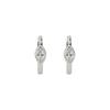 XANADU OVAL CUBIC EARRING silver