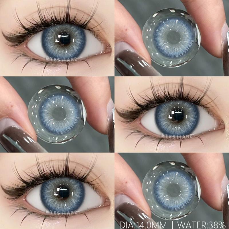 1pair/2pcs Colored Pupils for Eyes Cosmetic Green Eye Lenses Color Gray Lenses for Eyes Blue Contacts Brown Lenses