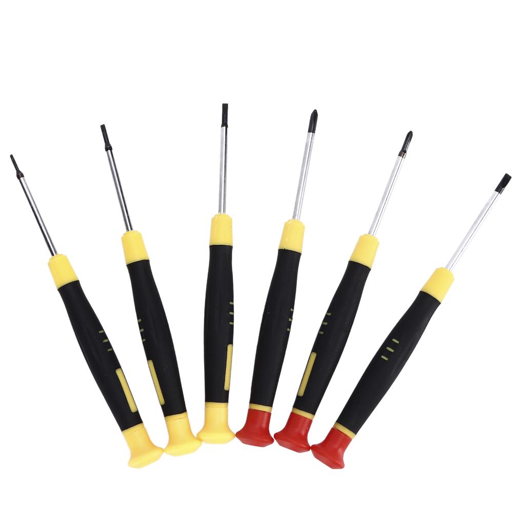 6pcs Small Screwdriver Kit Flathead Cross Precision Head Mini Screwdriver Set for Micro Tiny Screws