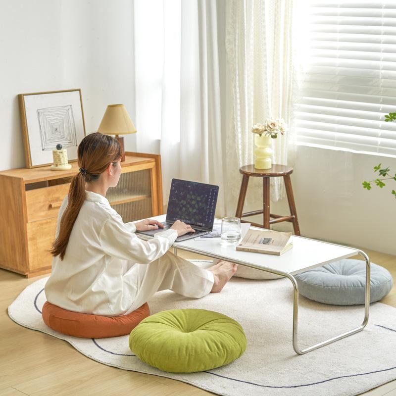 Thickened Chenille Round Tatami Seat Cushion for Living Room & Balcony