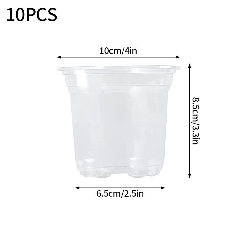 Transparent Flower Pot Seedling Cups Seed Growing Flowerpot Nursery Pot Garden Supplies Nursery Flowerpot