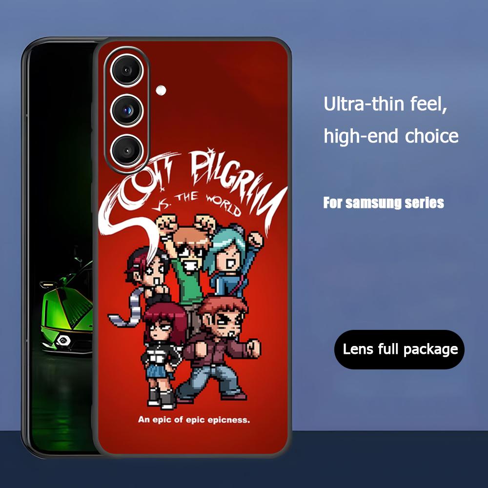 Anime Scott Pilgrim Takes Off Phone Case For Samsung Galaxy S26 S25 S24 S23 S22 S21 Plus Ultra Note20 Soft Black
