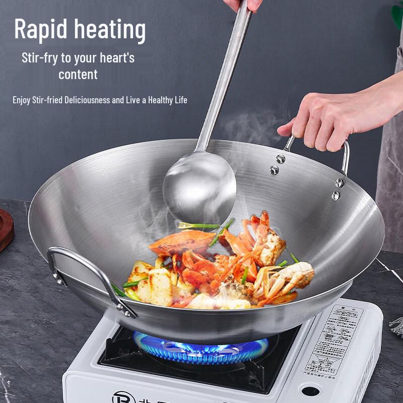 YiPan 80cm Extra großer Edelstahl-Wok