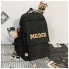 High value niche design backpack couple simple letters lightweight large capacity backpack