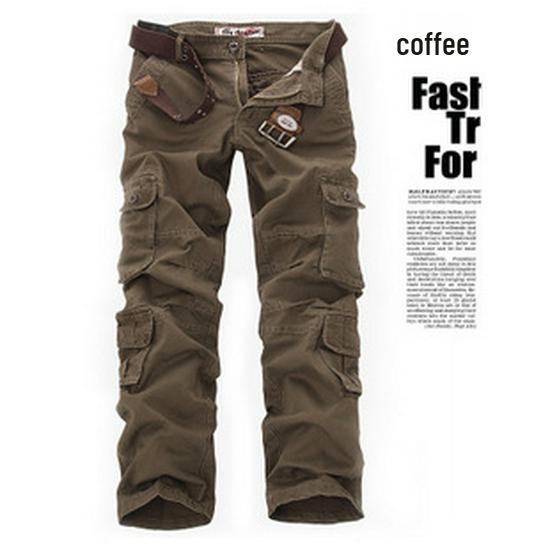 Men's Plus Size 8-Pocket Casual Outdoor Work Pants