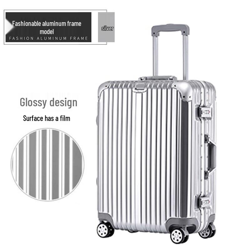 OEING Retro Aluminum Frame Student Travel Luggage