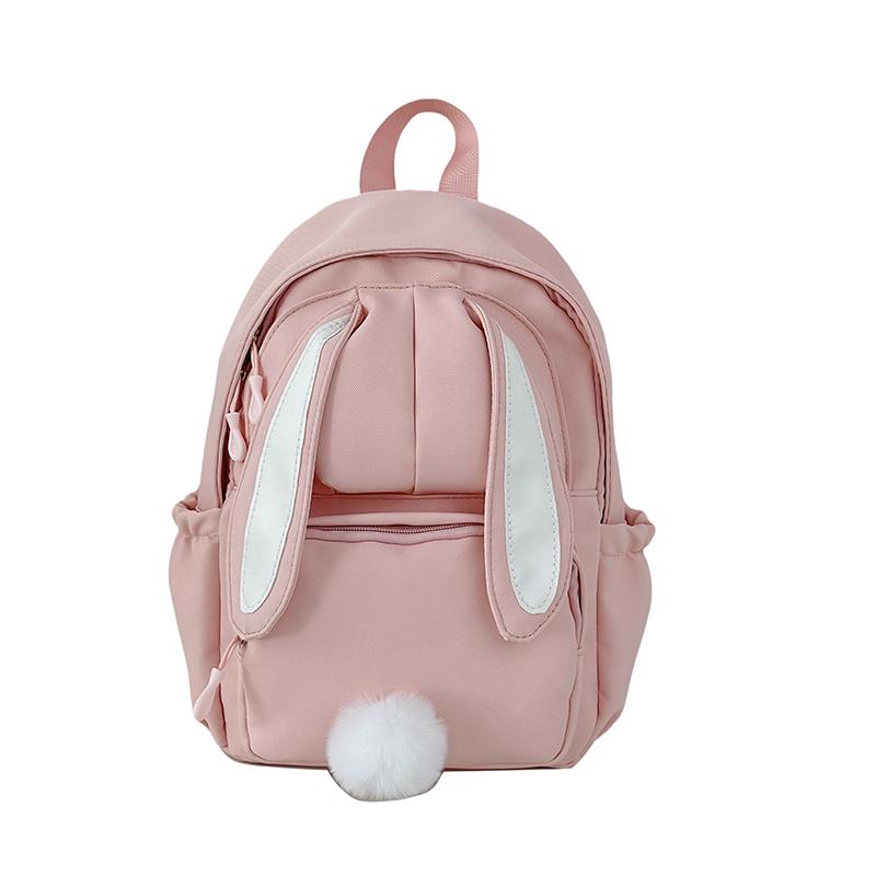 

Женский рюкзак с рисунком кролика, школьный рюкзак для школьников, детский рюкзак розовый