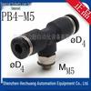 Japan PISCO Genuine Three-way Manifold Connector: PB4-01, PB4-02, PB4-M5, PB4-M6