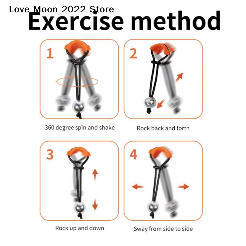 Male Weight-Bearing Penis Ring with Steel Ball Cock Ring Heavy Stretcher Penile Training Device Erection Extender Male Enhanceme