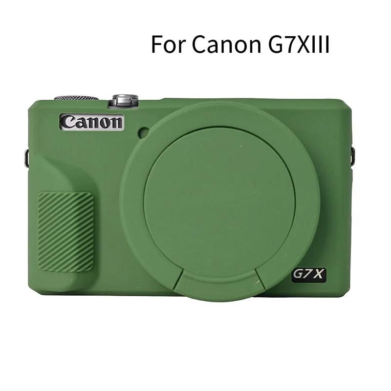 Měkký gumový silikonový kryt pouzdro G7X3 G7X2 Pro Canon Powershot G7XII G7X II G7X Mark 2 G7X Mark III G7XIII S ochranou objektivu
