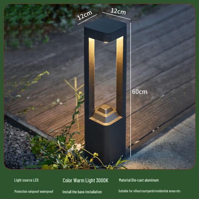 Outdoor Waterproof LED Lawn & Garden Pillar Light