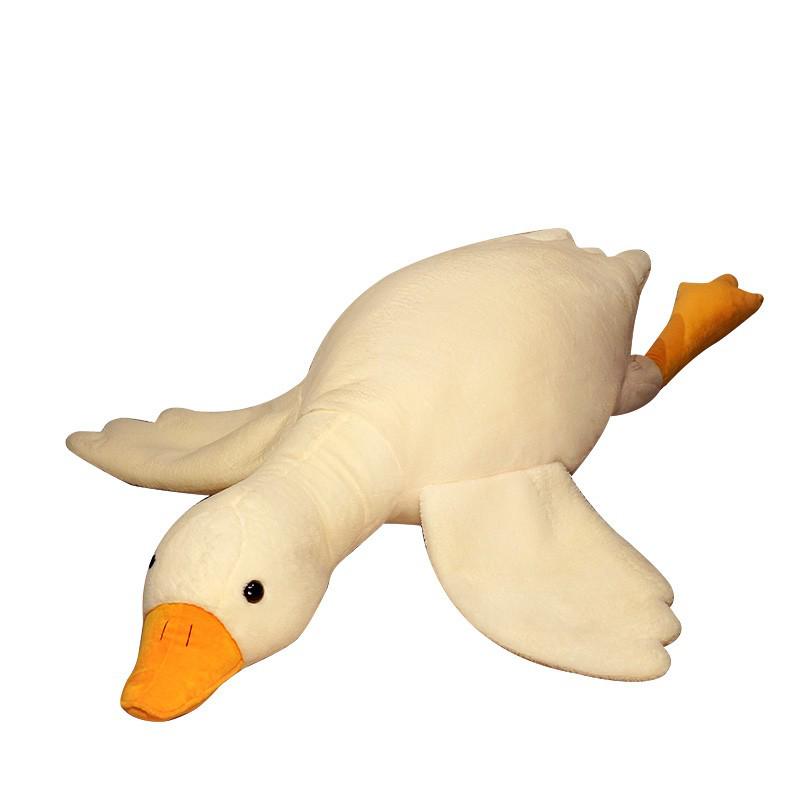 Γιγάντια Λευκή Χήνα Βελούδινη Κούκλα Μαξιλάρι για Κρεβάτι ή Δώρο