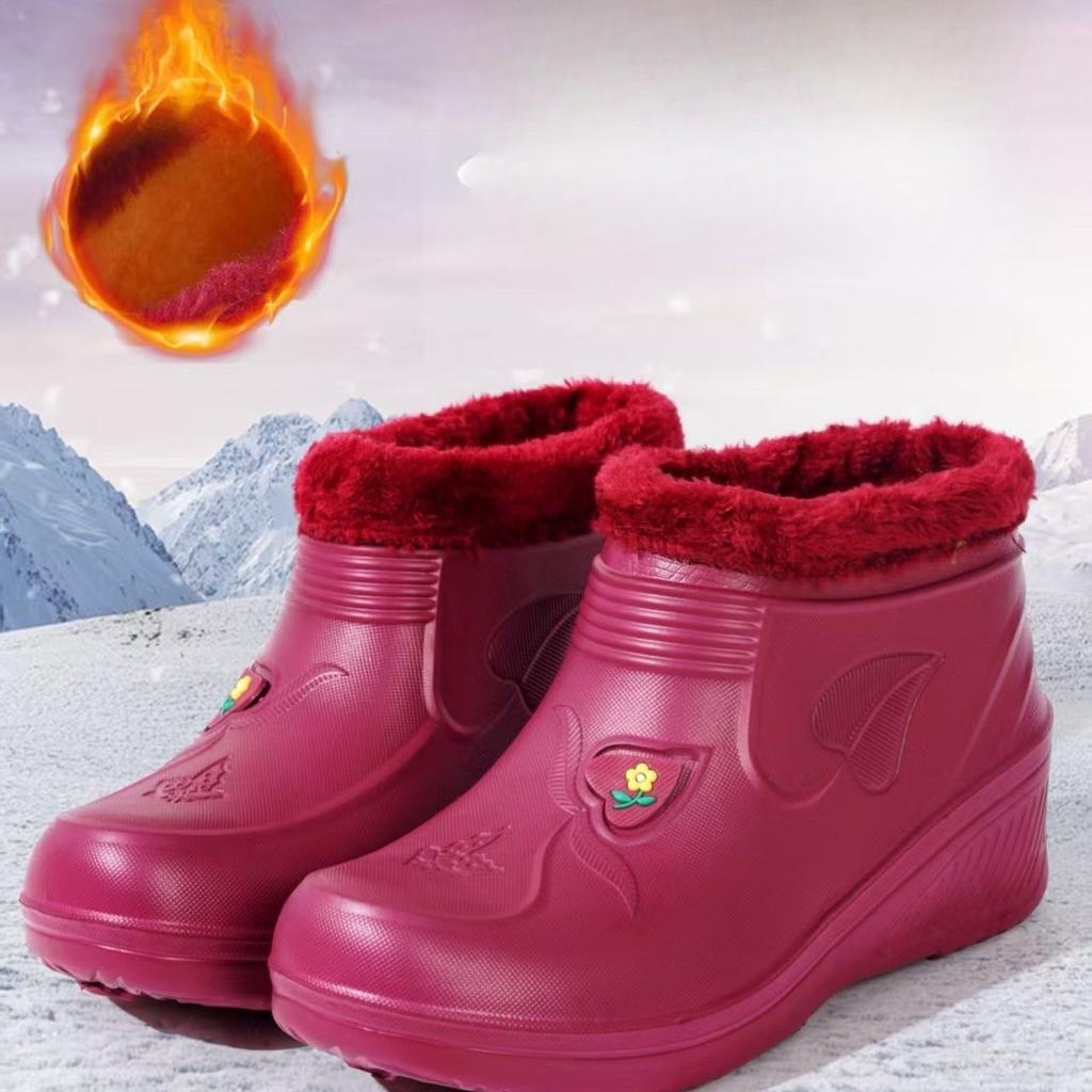 Wasserdichte Baumwollschuhe für Herren, um im Winter warm zu halten, Wasserdicht, rutschfest und mit Samt verdickt, Hohe Schneestiefel, Schuhe sind zu klein