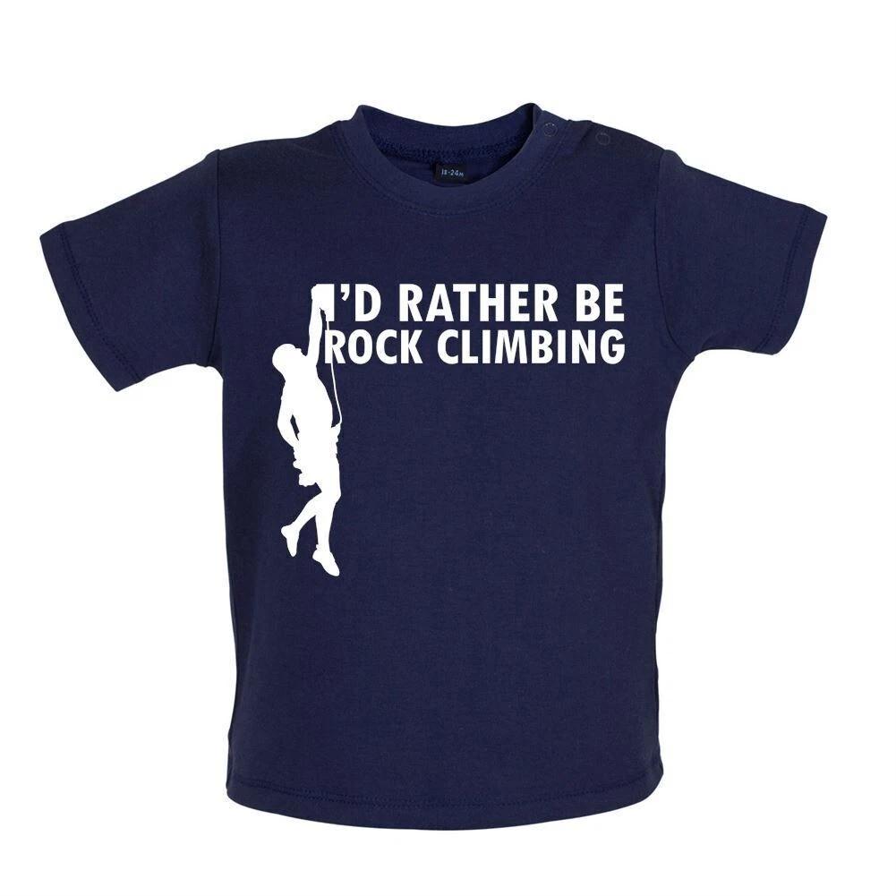 I D Rather Be Rock Climbing - Baby Kids T-Shirt / Body- Boulder Climber Climbing 110