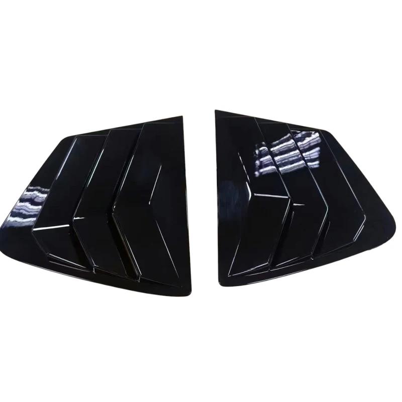 

For Honda Civic 9th Sedan 2011 2012 2013 2014 2015 Car Rear Window Louver Shutter Cover Side Vent Blind Trim Sticker Accessories Gloss Black