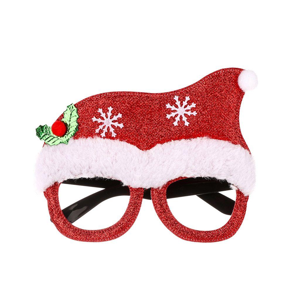 Christmas Decorations New Year Photo Prop Santa Claus Glasses Elk Christmas Glasses Frame Xmas Tree