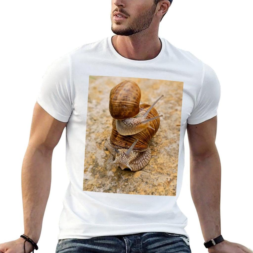 Two Land Snail In Love TShirt Big and Tall Short Sleeve Tee