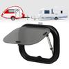 New 16x12inch RV Push Out Window Tempered Glass UV Protection Opening Window with Mesh Sun Curtain for Caravans Campers Trailers