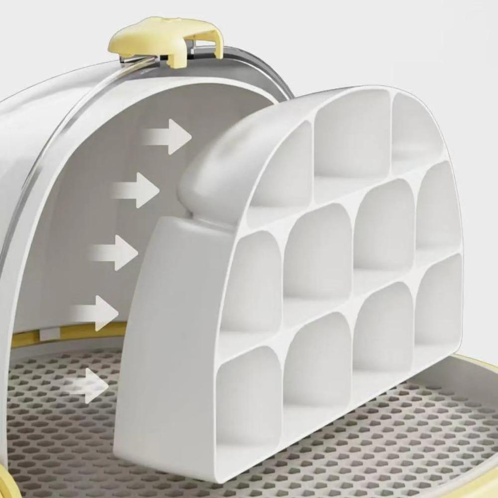 Breathable Hole Silkworm Breeding Box Folable Handle Plastic Insect Habitat Cage Visible Door Silkworm Observation Cabin Student