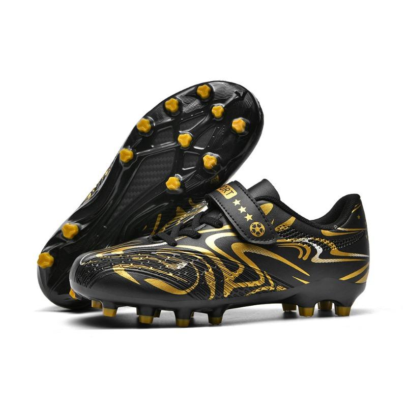 New small size Velcro football shoes boys and girls game broken nails primary and secondary school students free lace-up training football shoes