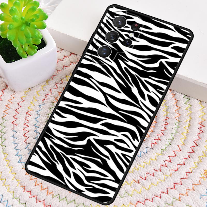 Zebra Pattern Animal TPU Phone Case For Samsung Galaxy note 10 pro S26 S25 S24 S23 S22 Ultra Plus S21 FE S20 Shockproof Cover