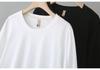 Frühling/Sommer 2026 Damen Plus Size Baumwoll-T-Shirt mit Sieben-Viertel-Ärmeln - Rundhals, Einfach, Vielseitig, Lässiges Oberteil