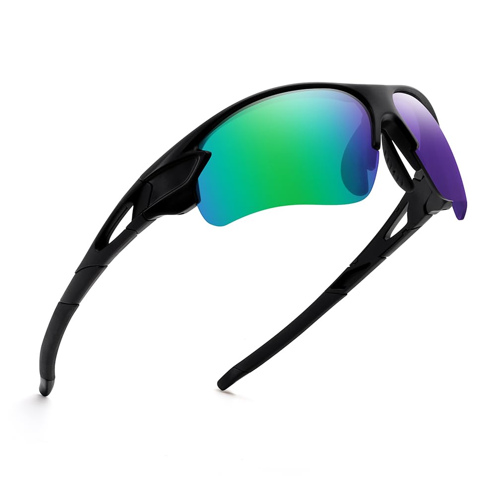 Feisedy Sports UV400 Perfect for and Full B1154 Sunglasses, Protection, Fishing, Cycling, Baseball, Golf, Running, Driving, Mountaineering, Set,