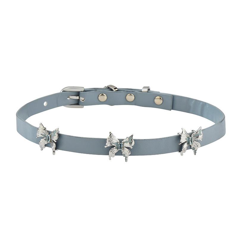 Asif Schmetterlings-Choker-Halskette mit Palladium-Anhänger für modebewusste Frauen
