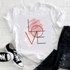 Flowers Instagram Explosion in Europe and The United States Clothing Top Shortsleeved Tshirt Oversized T Shirt  Tops