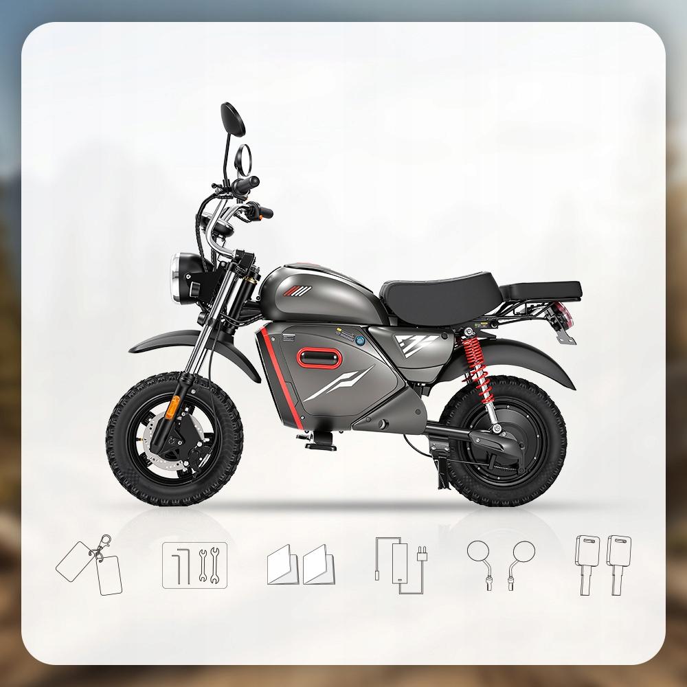 Elektromotorräder Motocykl elektryczny für Erwachsene 2000W, Stadttauglich, Reichweite bis zu 90 km, NFC