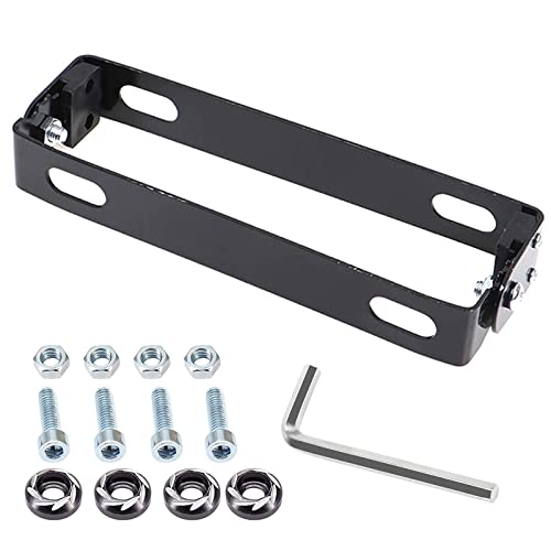 

DFsucces Кронштейн номерного знака мотоцикла, Нержавеющая сталь, Легкая установка, Универсальный кронштейн номерного знака, Регулировка угла 180°, Для мопедов