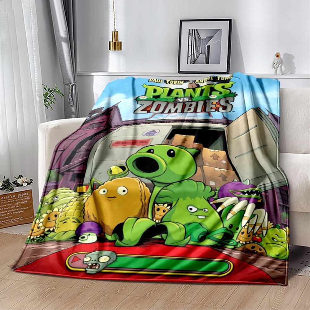 Plants vs. Zombies blankets Suitable for sofas, travel, living rooms also a good gift for friends and family Suitable for all seasons.