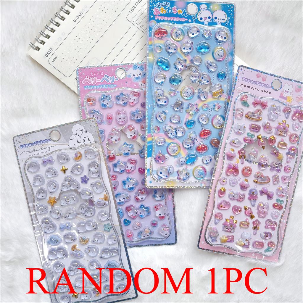 Hot New Relief animal 3D crystal stickers, DIY crafts, PVC cartoon animal stickers, decorative phone stickers