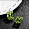 1pcs Necklace And Earrings Set, New Fashion Creative Personality Versatile Earrings Necklace Set, Women Clavicle Chain Crystal Pendant Jewelry Gift