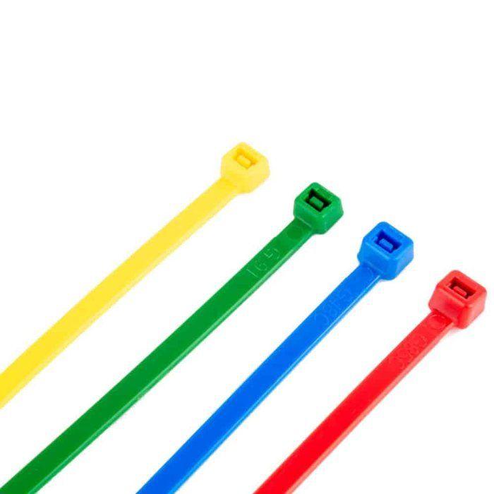 Kit de 100 Colliers de Serrage Colorés 200x4,8mm en PA6.6