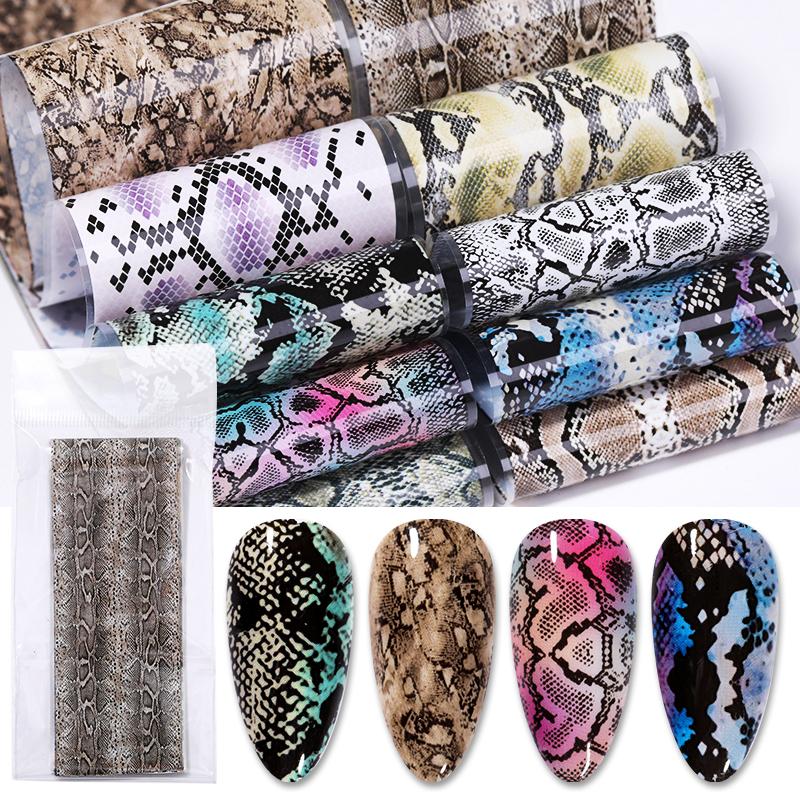 BORN PRETTY 10pcs Nail Foils Marble Paper Gel Polish Transfer Sticker DIY Pattern Manicure Nail Art Decoration Decorations