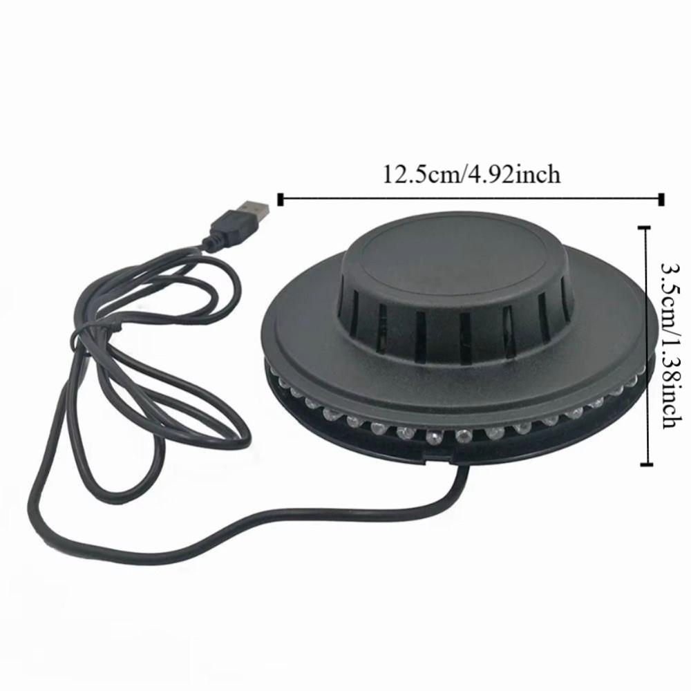 Colorful LED Disco Ball Light Flashing Light RGB Lights LED Rotating Light Wall Mount USB Powered Sound Activated Light