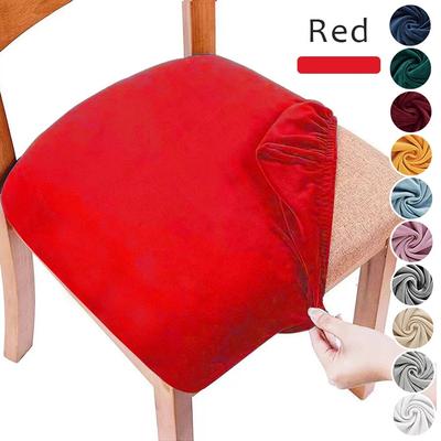 Pokrowiec na krzesło do jadalni Velvet Soft Stretch Chair Protector Covers, łatwy w montażu, zdejmowany pokrowiec na krzesło, luksusowy wystrój