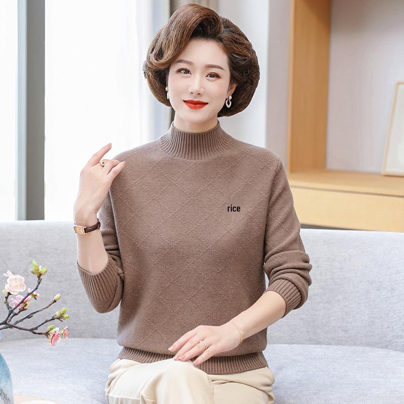 

Mom’s Small Autumn Knitwear: Stylish Long Sleeve Base Layer for Middle-Aged Women - Warm Sweater for Fall & Winter XL [95-115 lbs] верблюд